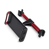 KIY Auto-Rücksitz-Telefon-Halter 360 Grad drehen Standplatz Auto-Kopfstütze Halterung Unterstützung gepasst für Tablet PC I Pad Mini Pro Autozubehör (Color : Red)