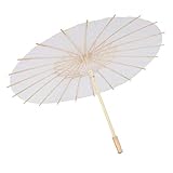 More Umbrella Sonnenschirm Holz Hochzeit Regenschirm dekorativer Regenschirm für Rollenspiele für Hochzeit (ca. 59 cm im Durchmesser)