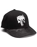 Marvel The Punisher Cap Herren Erwachsene schwarz gestickt One Size Snapback
