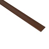 Sekey PVC Zaunschiene Endstreifen Abdeckungsprofil Geeignet für Balkone, Zäune, Privatsphäre im Garten Sichtschutzmatte, Zaunschutz, 1 m/Streifen, 5er Set, B