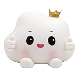 Mendingkunshop Münzbörsen Sparschwein Speicher Wechseln Cloud Sparschwein Kreatives Cartoon-Sparschwein Wohnzimmer Schlafzimmer Sparschwein (Color : Weiß, Size : 6.7 * 4.7 inch)