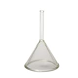 SHENYF Kurzer Stamm-Trichter 2pcs- 50mm Glas Short Stem Trichtern, Dickwandige Lab Chemie Glaswaren OD = 5CM (Size : 50mm)