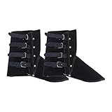 Cabilock Leder Schweißen Gamaschen Wärme Und Abriebfest Rindsleder Schuh Boot Abdeckungen Fuß Protector Schweißer Arbeits Werkzeug 24C