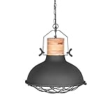 LABEL51 Hängelampe Grid - Grau - Metall| BxHxT (cm):34x39x34