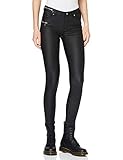 ONLY Damen ONLCARMEN REG SKI Zip Coated BB BJ053 Jeans, Black, 32 (Small)