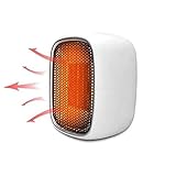 SHUKUILIUDT Terrassenheizer Mini-Elektro-Raumheizung, Tragbarer Elektrischer Heizer, Thermostat Und Sicherheitsabschub, Schnelle Heizung In 5 Sekunden Home Desktop Energiesparende Heizung