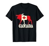 Canada Elch, Flagge Land Kanada Ahornblatt T-S
