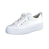 Paul Green Damen SUPER SOFT Pauls, Frauen Low-Top Sneaker,laufschuhe,schnürschuhe,schnürer,plateausohle,women's,Weiß (WHITE),38.5 EU / 5.5 U