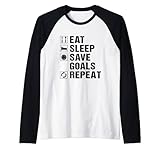 Handball Torwart Eat Sleep Save Goals Handball Rag