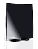 Oehlbach Digital Flat 2.5 - Aktive DVB-T & DVB-T2 HD Antenne mit Omni-direktionalen Empfang - Rauscharm & Abnehmbarer Verstärker - schw
