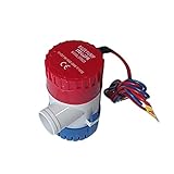 Boosterpumpe aus Edelstahl für Rasen-Jet-Pumpen DC 12V / 24V elektrische Wasserpumpe, 350/00 / 750 / 1100gph Bilge Pumpe Tauchboot Wasser Pum for Boote Zubehör für Hausgarten Wassertransport Bew