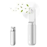 COOLREALL Handventilator Mini, Tragbarer Mini 2 einstellbare Geschwindigkeiten Personal Fan Lüfter USB Ventilator Klein Handventilator ​Fan für Haus, Büro(Weiß)