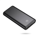 Power Bank, EnergyCell 20000mAh Powerbank Externer Akku Tragbares Ladegerät für Handy iPhone, Huawei, Samsung, Xiaomi und Andere Smartphones-Schw