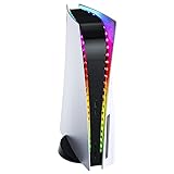 FASTSNAIL RGB LED Strip Kompatibel mit PS5 Konsole, RGB LED Streifen, 7 Farben 358 Modi Farbwechselnde LED Lichterkette, mit IR-Fernbedienung, LED Dekoration Kompatibel mit Playstation 5