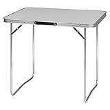 WOLTU CPT8128gr Campingtisch Klapptisch 80 x 60 x 70 cm Klappbar Gartentisch aus Alu und MDF für Picknick Strand im Freien, G