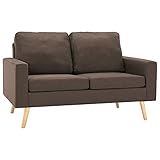 Fest-night Schlafsofa, 2 Sitzer Polstersofa mit Schlaffunktion inkl. Sofa, Sofagarnitur, Bettsofa, Wohnlandschaft, Farbauswahl (Braun)