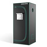 MarsHydro Growbox Anbauzelt Growzelt Mini Gewächszelt Zuchtschrank Reflective luftig Wasserdicht für Homegrowing Indoor Pflanzenzucht Grow Tent（70x70x160cm）