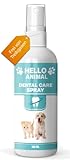 NEU: HelloAnimal® DENTAL Spray für Hunde und Katzen – Zahnsteinentferner auch für Zwischenräume - Zahnreinigung und Zahnpflege – Dentalspray für Mundg