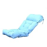 HLMF Tiefes Sitzkissen-Stuhl, Weich und Zart Weich Verdicken Schaukelstuhl Kissen Terrassenstuhl Kissen atmungsaktiv für Indoor-Hochlehner-Schaukelstuhl,Blau,110x53