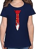 Weihnachten Kinder Geschenk Christmas - Jesus Krawatte - 104 (3/4 Jahre) - Dunkelblau - Jesus - F131K - Mädchen Kinder T-S