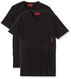 HUGO Herren RN Twin Pack T-Shirt, Schwarz (Black 001), Medium (Herstellergröße: M) (2