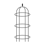Rankhilfe Obelisk Rosenturm Rankhilfe Rankgitter Ranksäule Metall Dekoratives Rankgestell Garten Obelisk Spalier Pflanzenstütze Turmständer Für Blumenreb