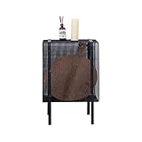 GAXQFEI Buch-Rack, Magazin-Halter, Buchanzeige & Lagerung, Nordic Simple Mesh Metall Schmiedeeisen Magazin-Rack, Multifunktions-Dekorationsreg