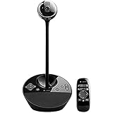 Logitech BCC950 Videokonferenz-Webcam mit Freisprecheinrichtung, HD 1080p, 180°Blickfeld, Breitbandaudio, Motorisierte Kamera, Multidirektionaler Lautsprecher, Für 1-4 Personen, PC/Mac - Schw