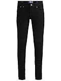 JACK & JONES Jungen Jjiliam Jjoriginal Am 829 Jr Noos Jeans, Black Denim, 176 EU