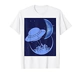 Science Fiction Außerirdischer Alien Raumschiff Mond UFO T-S