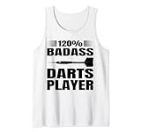 120% Badass Dartspieler/Dart Dartscheibe Lustige Dartpfeile Tank Top