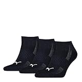 PUMA Herren 3er Pack Cushion Sneaker Socken Sportsocken Marineblau 37-42