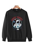 XDJSD Herren Pullover Herren Große Größe Pullover Rundhals Sweatshirt Herren Casual Rundhals Lose Langarm Druck