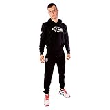 New Era Hoodie und Jogginghose - kompletter Jogginganzug - NFL Football Kapuzenpullover mit passender Trainingshose (Baltimore Ravens + Hose NFL Schwarz, XXL, xx_l)