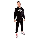 New Era Hoodie und Jogginghose - kompletter Jogginganzug - NFL Football Kapuzenpullover mit passender Trainingshose (Baltimore Ravens + Hose NFL Schwarz, XXL, xx_l)