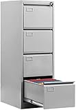 WQQLQX Ablageschränke Vertical File CabinetDeep Vertikal File Storage CabinetMulti-Schublade Stahl mit Lock-Montage Lagerschrank for Bürobedarf Lagerung oder Büro-Zubehör Bürob