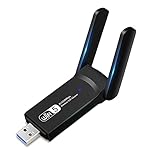 WLAN Adapter - WiFi Stick 1200Mbps Dual Band 2.4GHz / 5GHz Wireless USB Adapter Empfänger 802.11ac/n/g/b Netzwerk Dongles, für Desktop PC Laptop, für Windows XP/7/8.1/10/ V