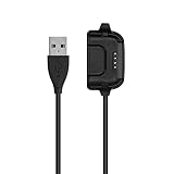 kwmobile USB Kabel kompatibel mit Willful ID205 / Yamay SW020 - Ladekabel in Schwarz - Fitnesstracker Ersatzkab