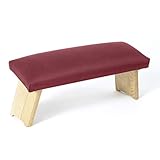 Lotuscrafts Meditationsbank Klappbar Dharma mit Gepolsterter Sitzfläche - Made in Europe - Yoga Hocker aus Holz - Kniesitz Meditationsbank für eine Tiefe M