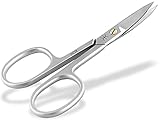 Profi Nagelschere mit Extra Scharfer gebogener Schnittfläche zum präzisen kürzen von Finger- und Fußnägel 9 cm aus rostfreiem E