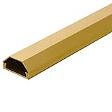 Kabelkanal aus Aluminium in 5 Farben insgesamt in 40 Varianten zum auswählen (50x1100mm, Gold Selbstklebend: Ja)