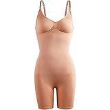 Shapewear Damen Figurformende Bodys Mit Bauchweg-Effekt Body Stark Formend Shaper Damen Taillenformer Shaping Unterwäsche Bodysuit,Rosa,L/XL