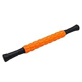 TUANTALL Rückenrolle Faszienrolle Turnhallenrolle Muskelroller Massagestab Muskel Roller Stick Schaumstoffrolle für Tiefe Gewebemuskelmassage orange,44