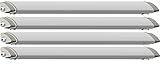 4x LED Wannenleuchte, LED WerkstattLeuchte, 36W 3000LM 120cm, IP65 LED Feuchtraumleuchte, Kaltweiss 6000K 170-250V (4x KW)
