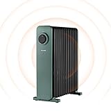 PELONIS PHOENIX 2500W Ölradiator Energiesparend, Elektrische Heizung mit 13 Rippen, 3 Heizstufen Thermostat, Schnelle Wärmetechnik, Überhitzungs & Kippschutz, Geräuscharme Heizkörper für S