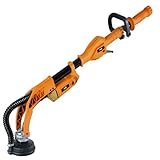 Feider FPB1010 Tragbarer Betonschleifer 1010W-Einzigartiges Design mit Ergonomischem Griff-Scheibendurchmesser 125mm-Schleifmaschine mit Anschluss für Absaugung, Black/Orang
