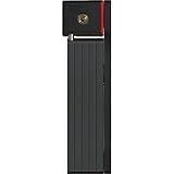 ABUS Faltschloss Bordo uGrip 5700K mit Halterung - Fahrradschloss mit 5 mm starken Stäben - ABUS-Sicherheitslevel 7 - 80 cm - Schw