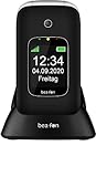 Beafon Handy im Klappdesign 'SL590' (Bluetooth, Freisprechfunktion) Schw