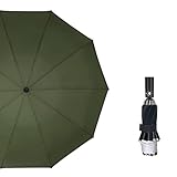 YCSM Regenschirm Groß,Regenschirm Sturmfest bis 140 km/h Umbrella Schirme Winddicht Kompakt Klein Stabiler Schirm Auf-Zu-Automatik Umbrella Transportabel Taschenschirm (Grün)