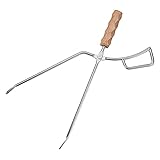 Kaminzange Barbecue Charcoal Clip Feuerzange,41cm Outdoor KaminZange Edelstahl Grillzange Große Feuerzange Lagerfeuer Kaminzangen Feuerstellen-Werkzeug Lagerfeuer-Zange für Kaminöfen Kohlezang